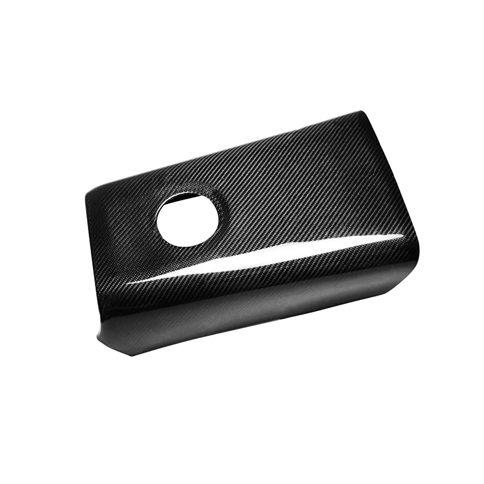 Ajuste de la Cubierta del Panel del apoyabrazos del Asiento Trasero de Fibra de Carbono Negro Compatible con Nissan GTR R35 09-16