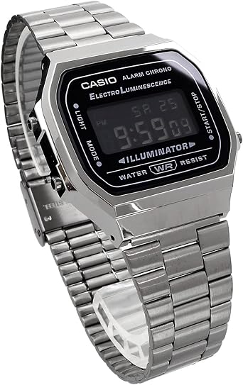 Casio Standard A168WGG-1B Watch Men's Women's Kids Children Boy Girl Cheap Casio Chippcasi Digital Date Black Overseas Model Parallel Import