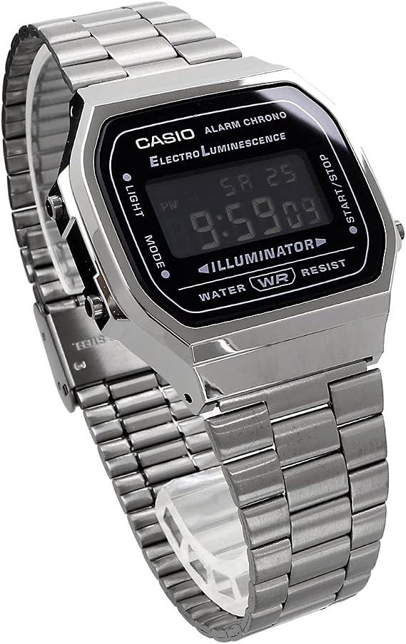 Casio Standard A168WGG-1B Watch Men's Women's Kids Children Boy Girl Cheap Casio Chippcasi Digital Date Black Overseas Model Parallel Import