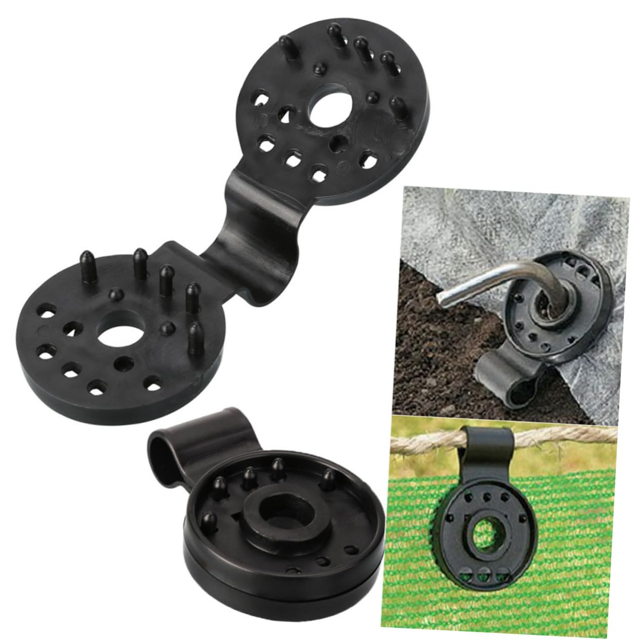 Milisten Sunshade Net Clamp 2 Bags of Shading Net Clips Durable Cloth Clips Easy Install Remove