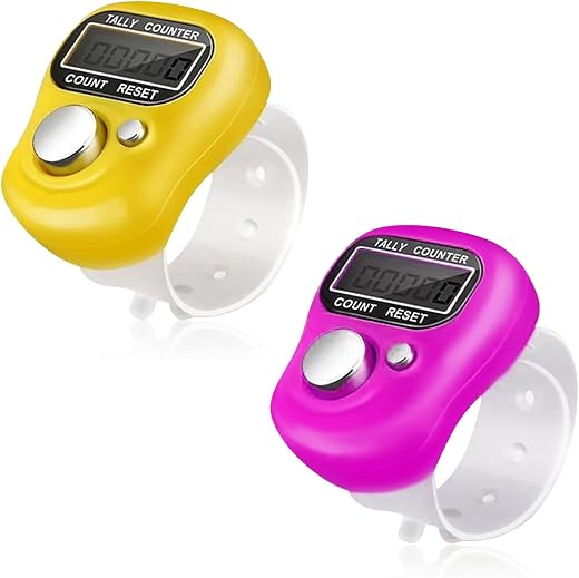 FreshDcart Counter for Chanting MantraTally Counter | 5-Digit Finger Ring with LCD Display &amp; Reset Button | Handheld Count...