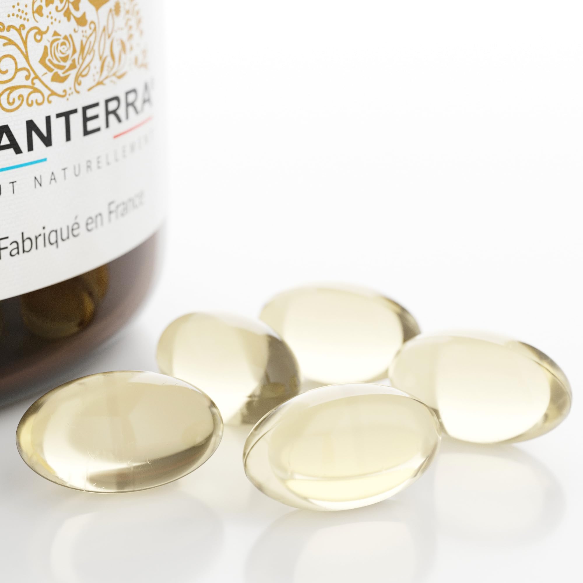 Omega 3 Santerra - 200 Capsules de 500 mg d’Huile de Poisson, EPA DHA