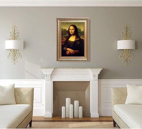 Miniatura 3 de DECORARTS - Mona Lisa de Leonardo DaVinci. Reproducciones de arte clásicas del mundo. Impresión giclée con marco de arte a juego, 30 x 20 pulgadas,