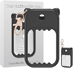 3Pcs Housse de pulvérisation pour vaporisateur à main pour porte-clés Touchland Silicone Porte-clés Mignon Porte-sancteur à main compatible avec Touchland Power/Gentle/Glow Mist (Pink & violet & Bleu)