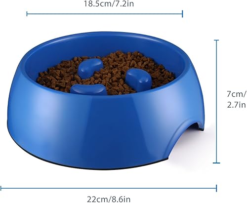 Miniatura 10 de Flexzion Slow Feeder - Cuenco interactivo para perros, antiahogamiento, antideslizante para comer lentamente, divertido comedero para mascotas,