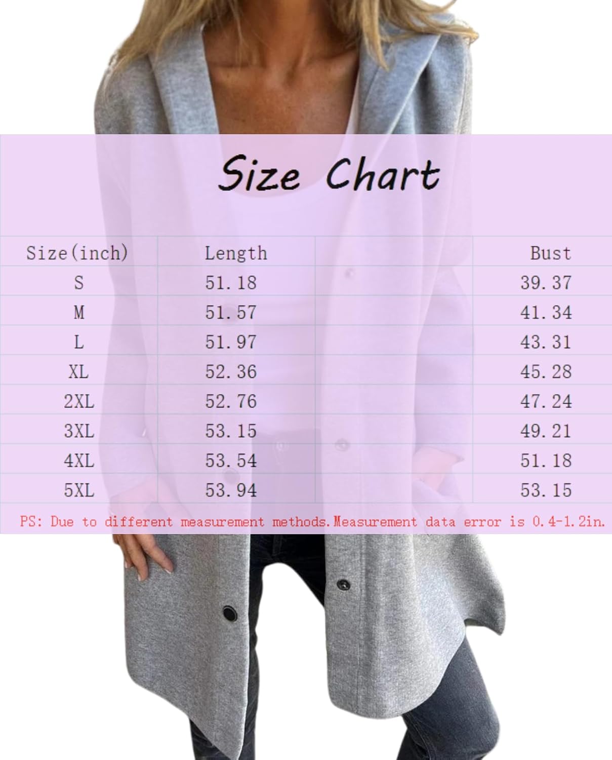 Autumn And Winter Womens Solid Color Casual Single Breasted Hooded Jacket Feel Comfortable Fashionable Layering - Image 7