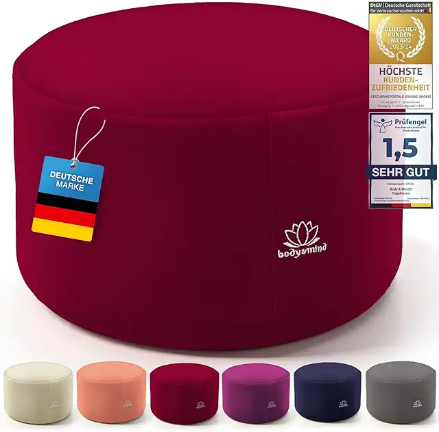 Body & Mind Yoga Cushion - Premium Meditation & Yoga Floor Seat