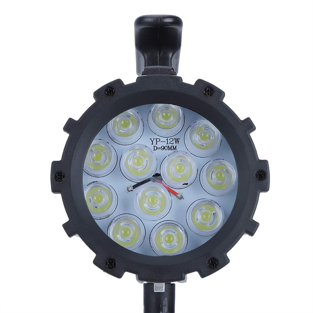 Jeffergarden Lampada da Lavoro a LED 12w 24v Ha Condotto la Luce Industriale 2w 24v 12w 24v Faretto da Cantiere Impermeabile Macchina CNC Impermeabile 12LED Lampada da Lavoro Lampade
