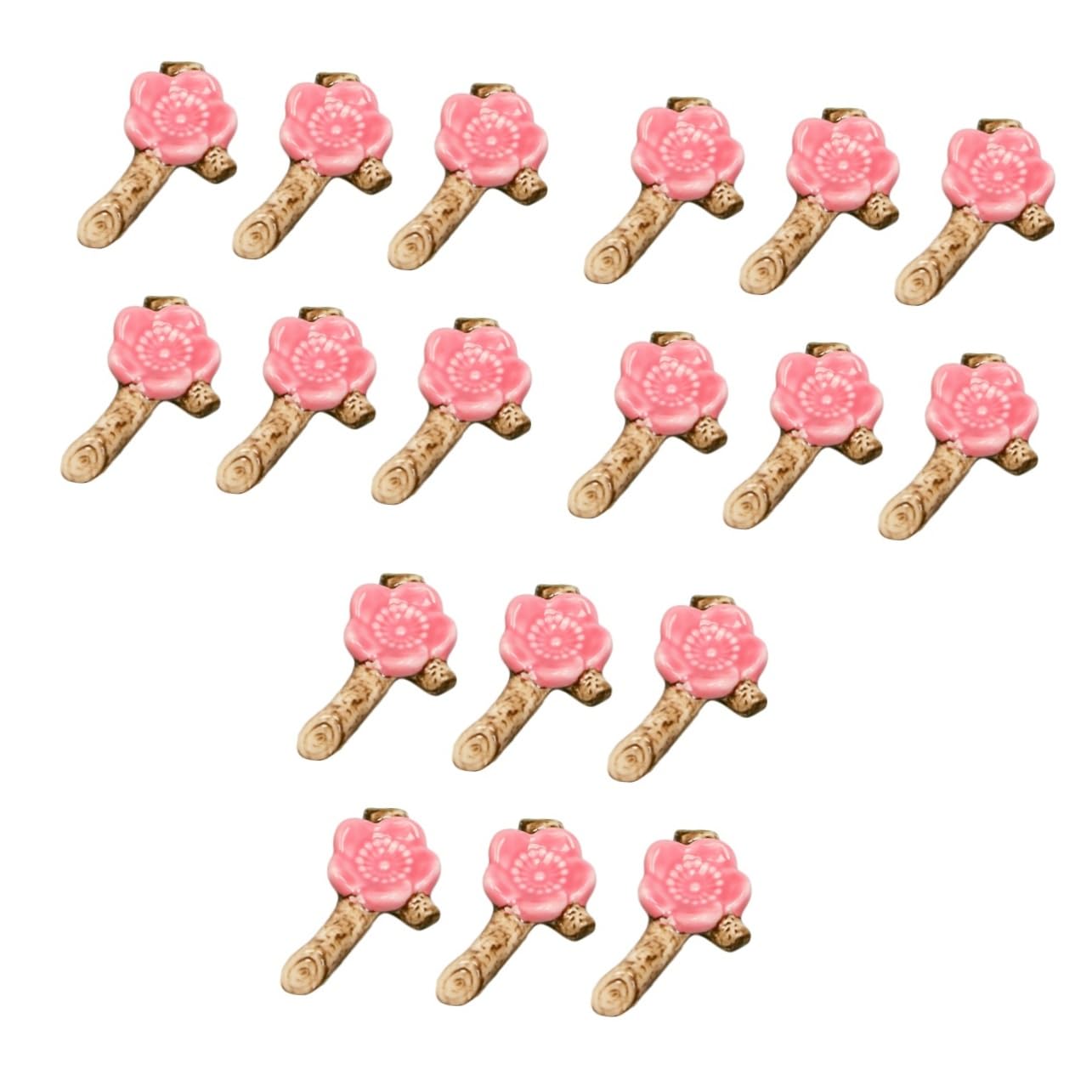 MAGICLULU 3 Ensembles Oreiller Baguettes Repose-Baguettes en Cerise Porte-ustensiles Repose-cuillère Cerise Vaisselle Supports À Ustensiles Porte-Baguettes Rouge 6 Pièces * 3