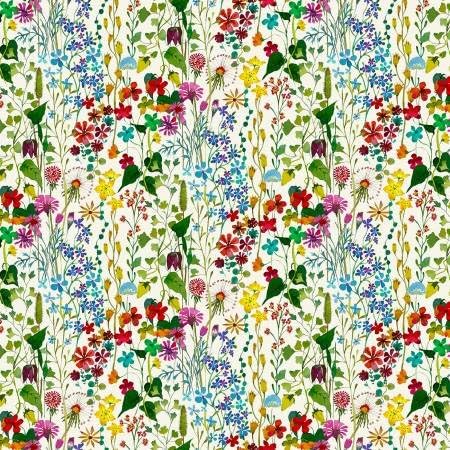 Generic Windham Fabrics Gardenia by Sally Kelly Collection Ivory Posie 53764 2 FABRIC, Mixed