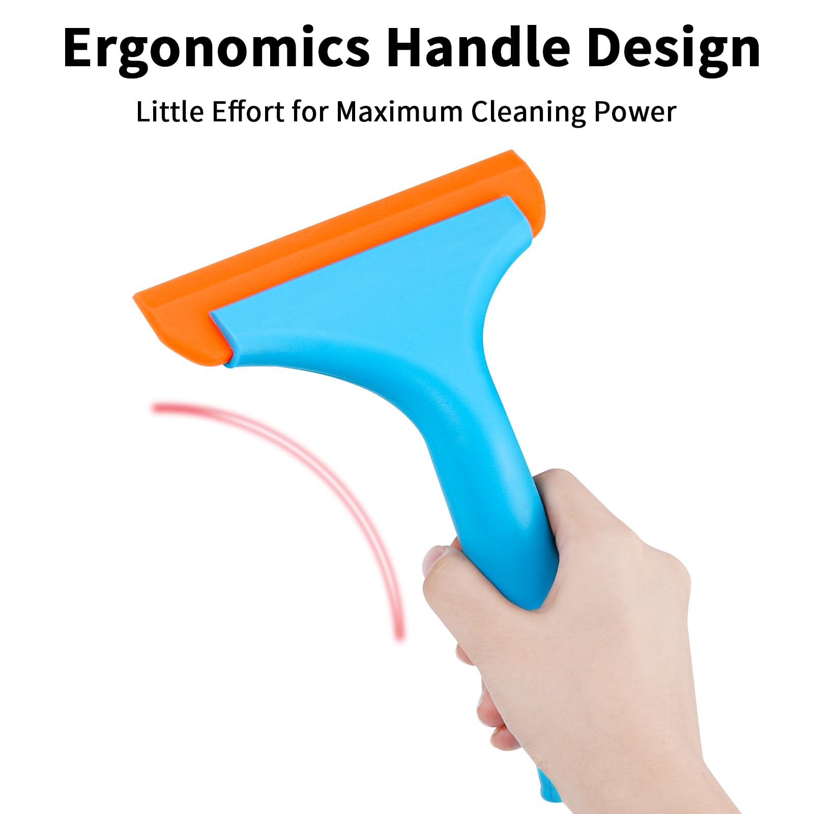 Kssvzz Raclette à Vitres En Silicone - 2 Pièces Pour Un Nettoyage Efficace - Idéale Pour Voiture, Douche, Salle De Bain, Pare-Brise - Bleu Et Vert - Format Pratique