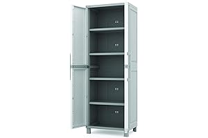 Keter Storage Cabinet with Doors and Shelves