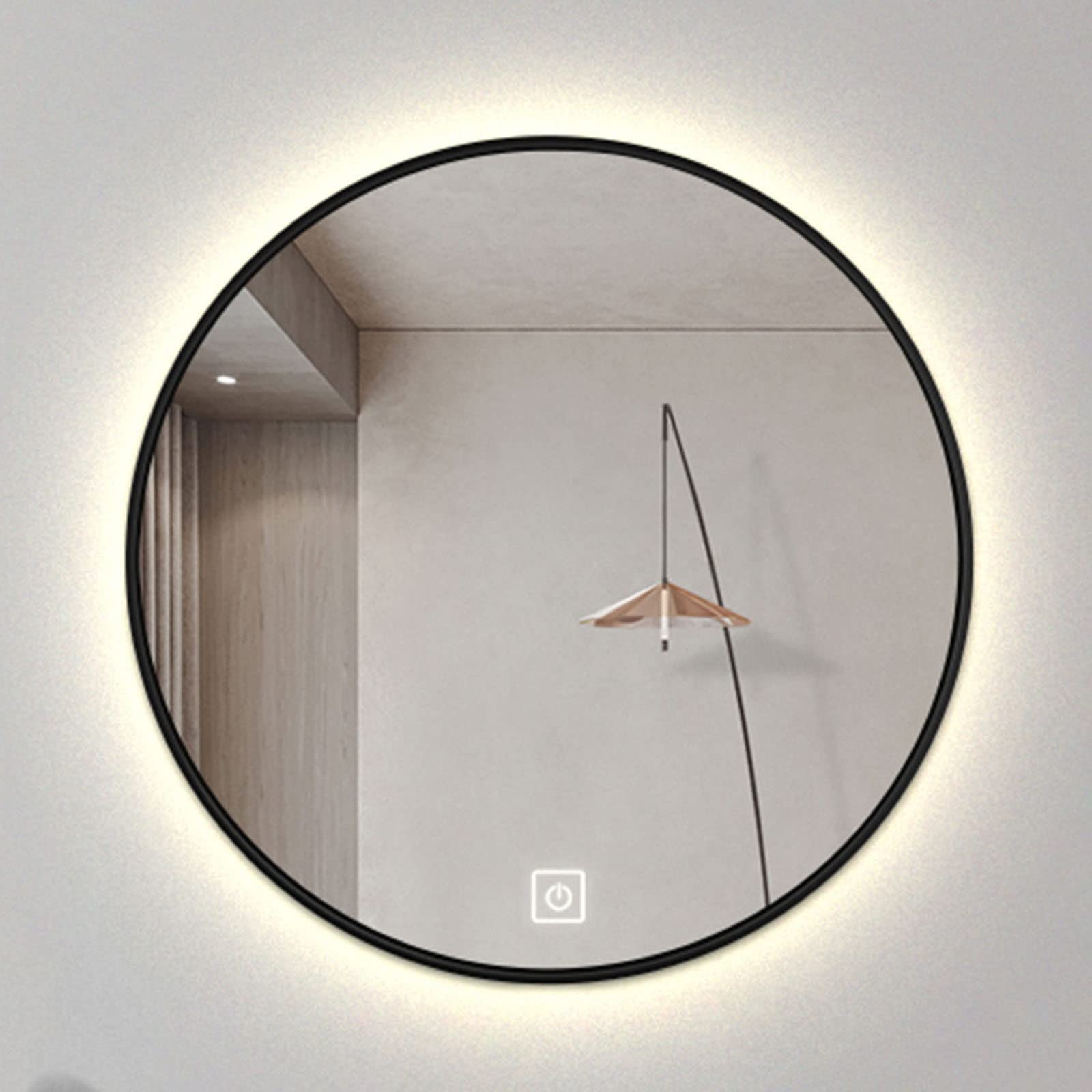Miroir rétroéclairé LED tactile pour finir avec le maquillage raté