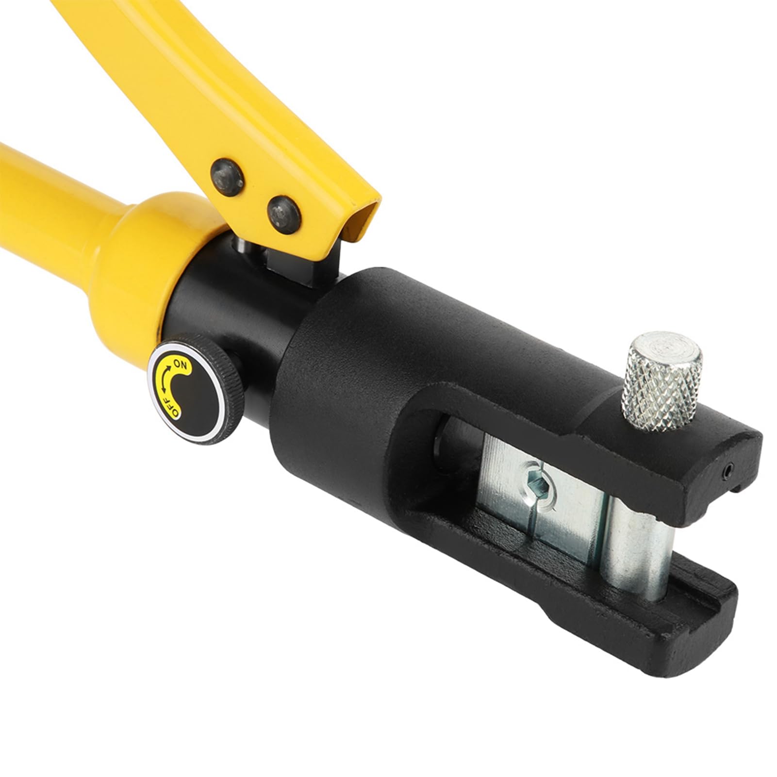 Haofy Herramienta de Engarzado de Terminales de Engarzado de Batería de Cable de Alambre Hidráulico 10T con Troqueles para Electricistas Profesionales