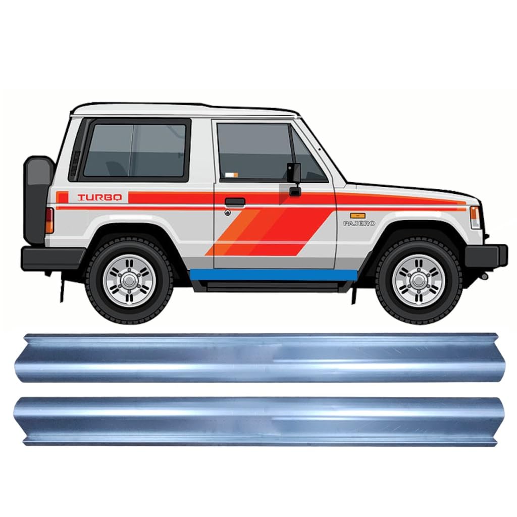Reparaturblech Schweller für Mitsubishi Pajero 1982-1992 / Links+Rechts/Satz