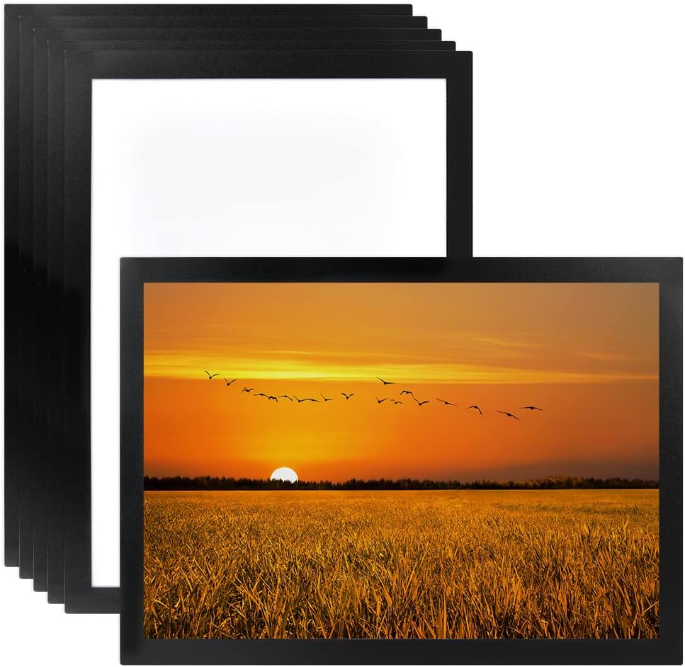 6 Pcs A3 Black Magnetic Frame