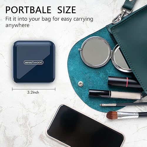 Miniatura 6 de Pastillero pequeño pastillero Acedada contenedor de pastillas de viaje pastillero para bolso organizador compacto impermeable estuche portátil de