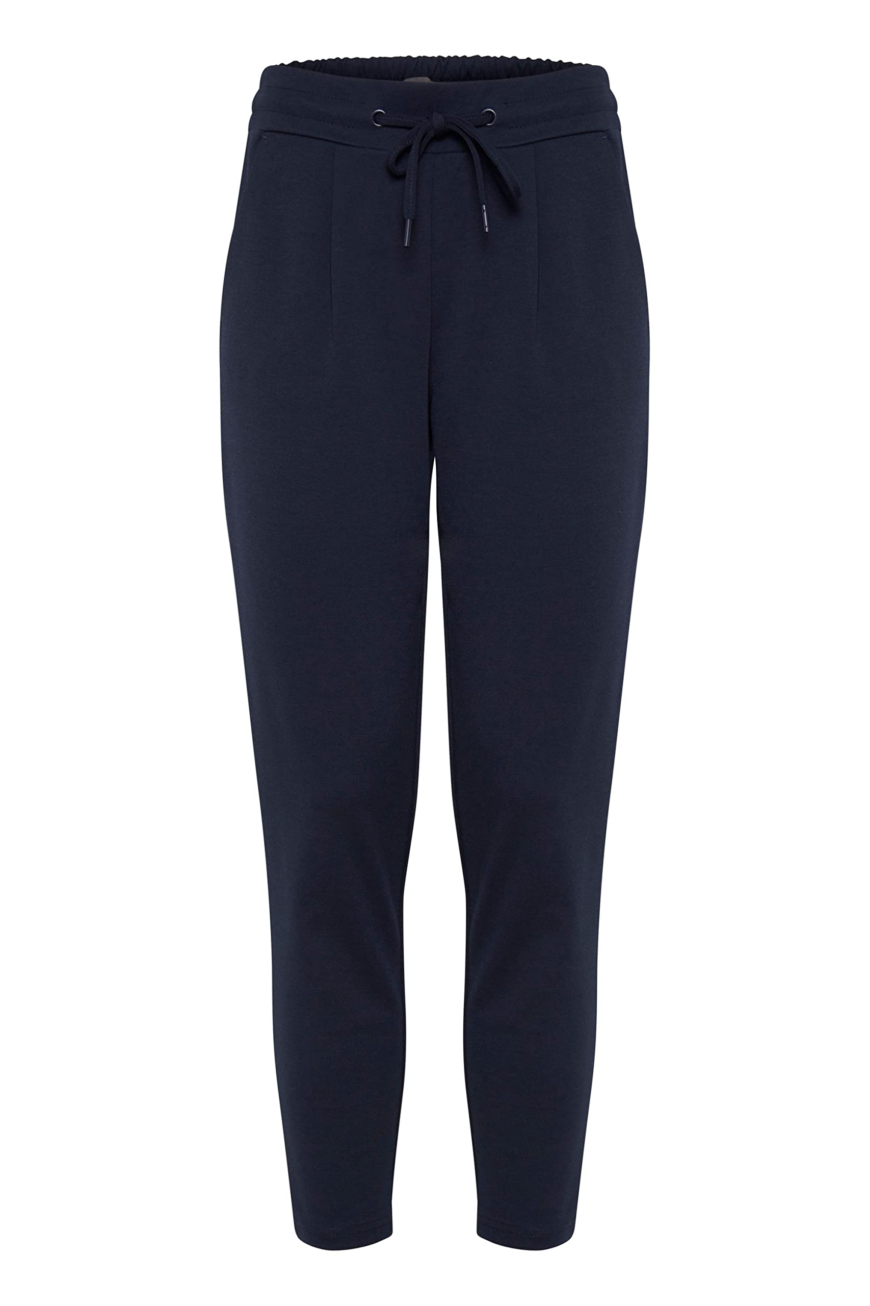 Ichi Women's Bleu Crop Trousers Kate