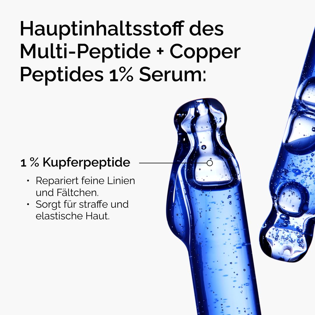 The Ordinary Multi-Peptide + Copper Peptides 1%, Anti-Aging-Serum für feine Linien und Hautelastizität, 30ml