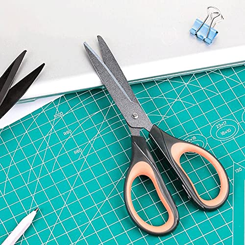 Tijeras de oficina, tijeras for manualidades, tijeras con hojas afiladas y mango de agarre suave, tijeras multiusos, aptas for uso familiar, en la oficina y en la escuela, tijeras de 17 cm
