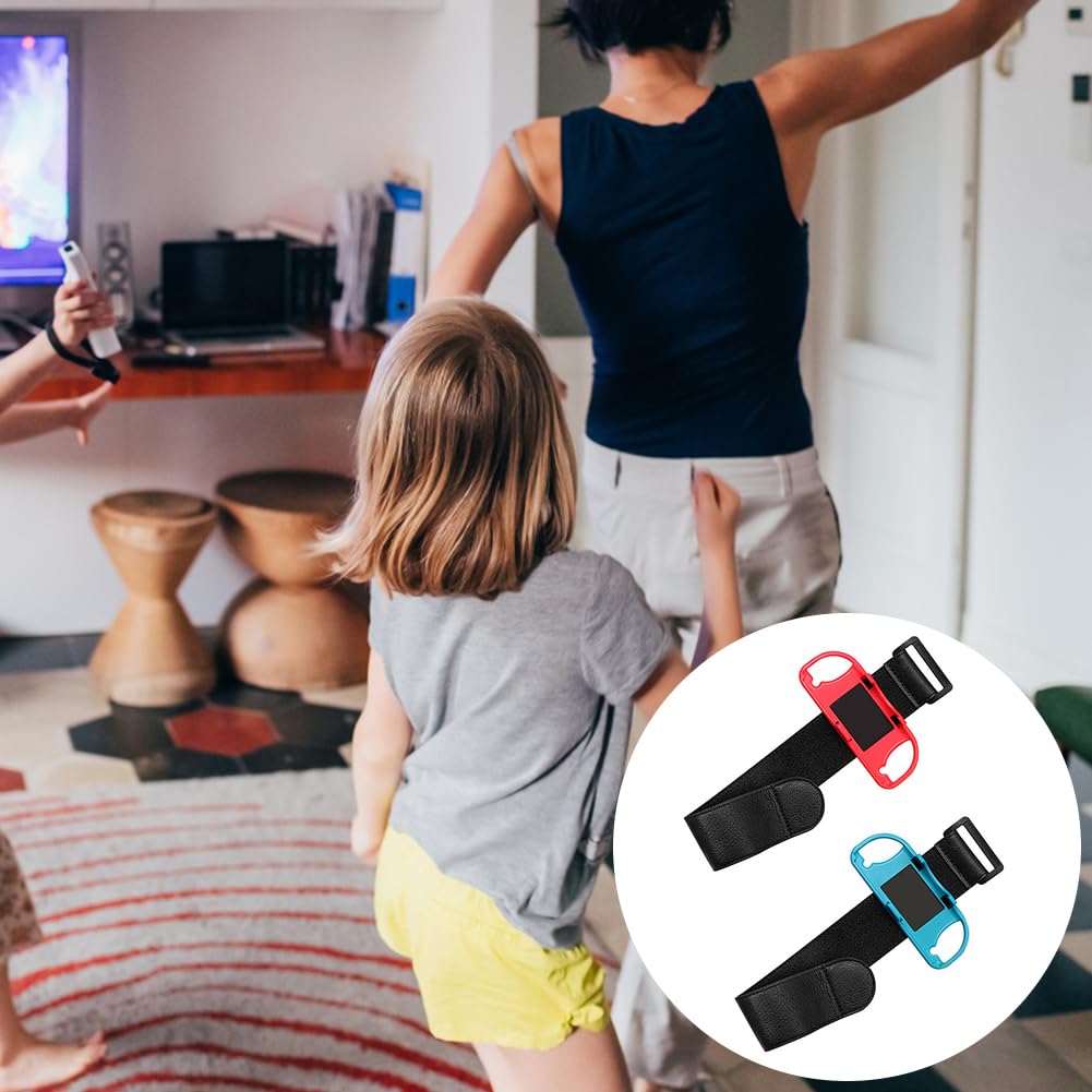 Cerioll 2 x pasek kompatybilny z przełącznikiem, paski do Nintendo Switch, regulowany elastyczny pasek kompatybilny z Joycon, opaska do tańca dla dorosłych i dzieci