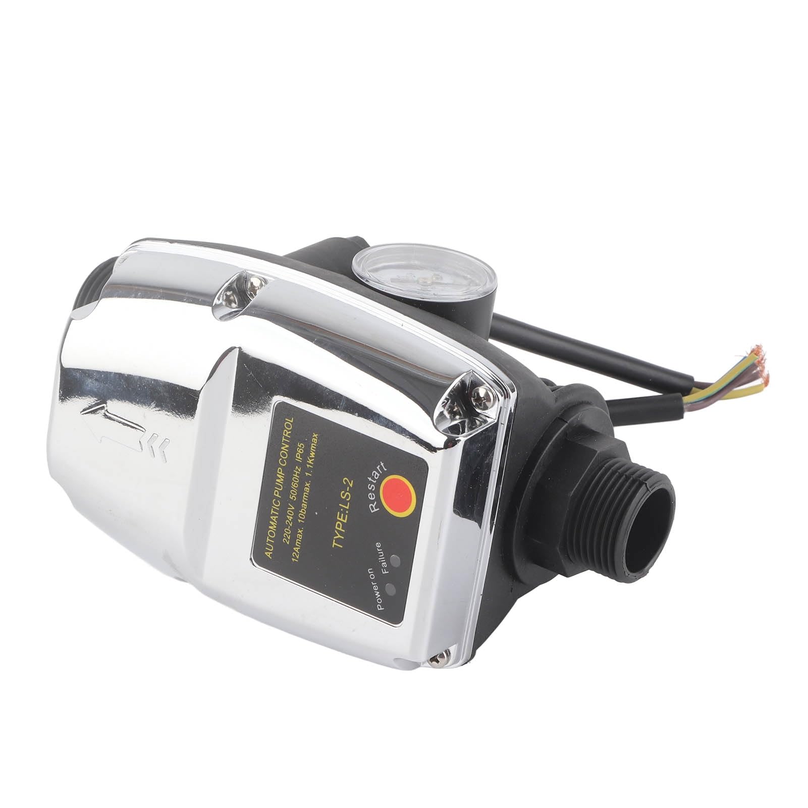 Omabeta Regolatore Automatico della Pompa Protezione IP65 Pompa Dell'acqua Pressostato Elettronico per Autoadescante, da Giardino, 1,1KW, Filettatura G1