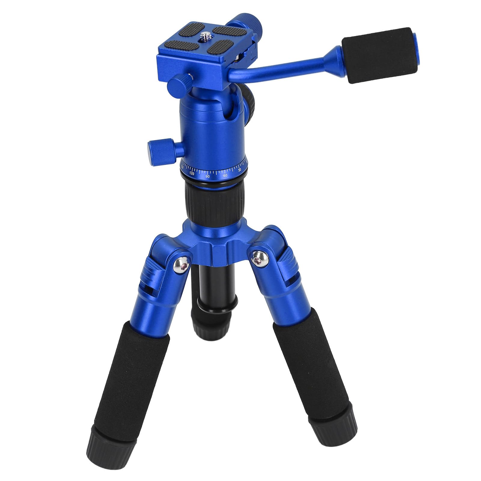 Trépied de Table, Mini Trépied Portable à 5 Sections, Charge de 10 Kg, pour la Diffusion en Direct (Blue)