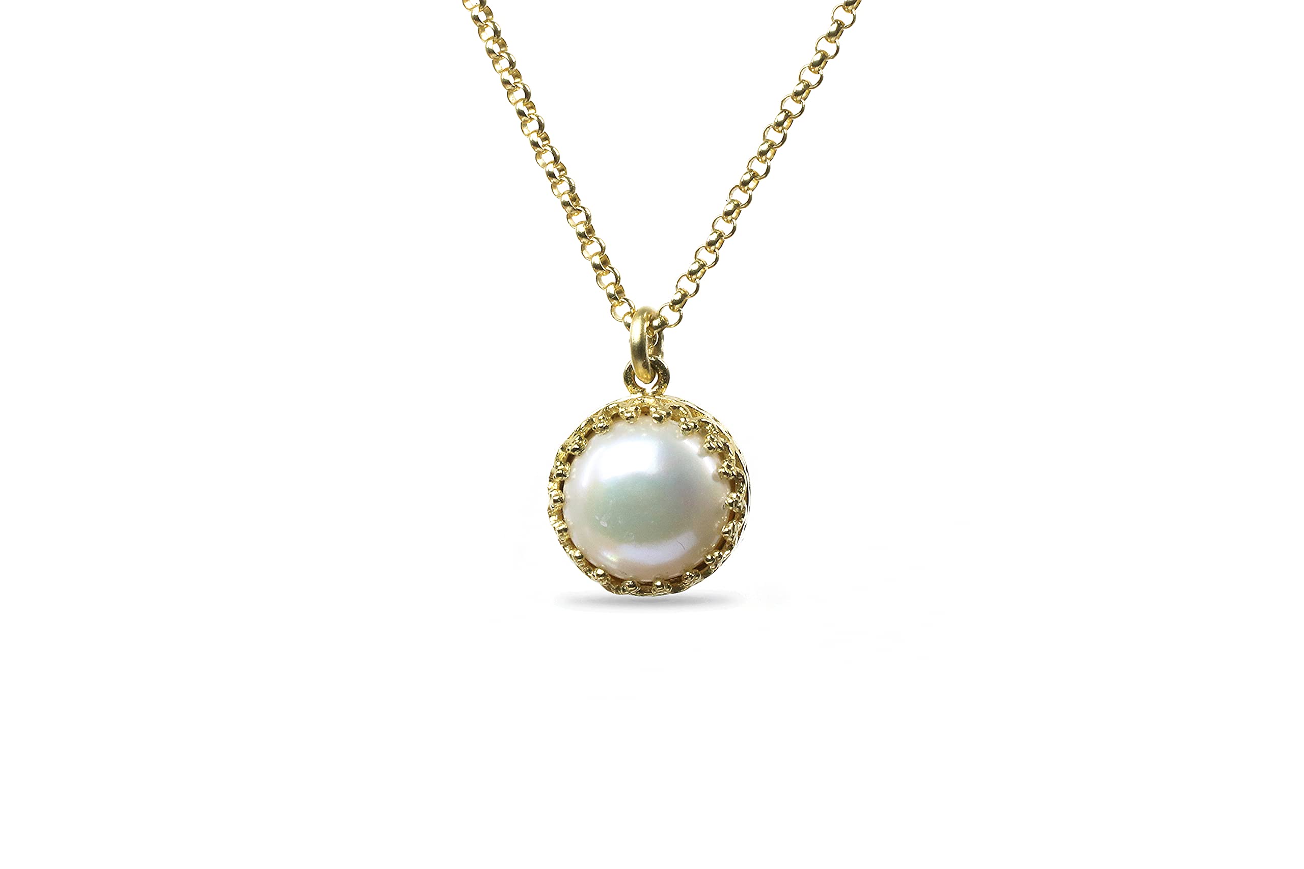 Collier de perles d'or avec pierre de naissance, le cadeau idéal d'anniversaire
