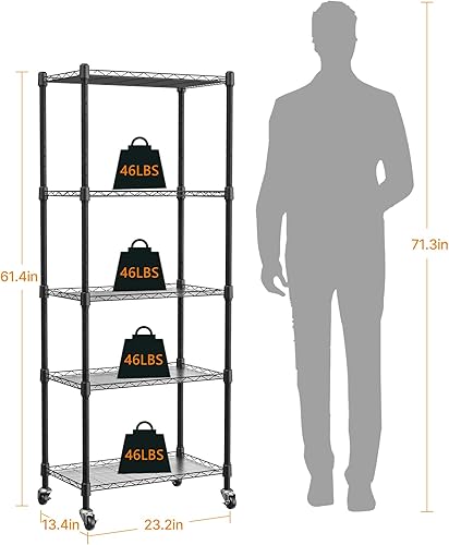 Miniatura 5 de Estante para plantas con luz de crecimiento, soporte de metal de 5 niveles con 4 luces de crecimiento de espectro completo de 72 W, temporizador