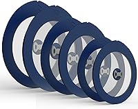 Vista 19 de 4 unidades de tapas de repuesto para recipientes de vidrio Pyrex 7201-PC de 4 tazas, tapa de silicona para tazón mezclador, hermética, color rojo