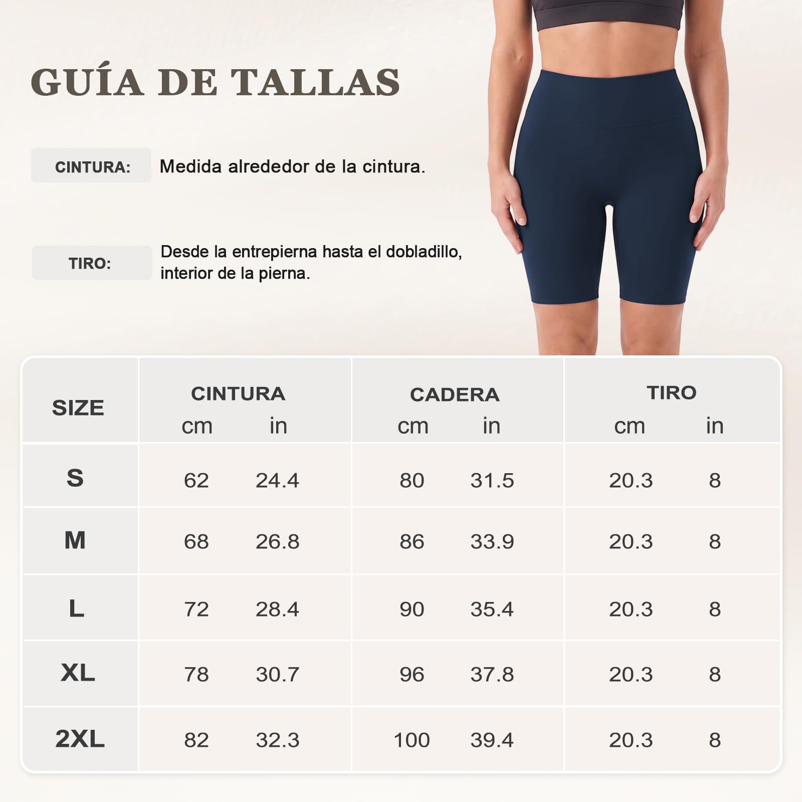 HYCOPROT Pantalones Cortos Deportivos Mujer Cintura Alta Push Up Elevador Glúteos Sin Costura Transpirable Secado Rápido Shorts Leggings de Compresión Yoga
