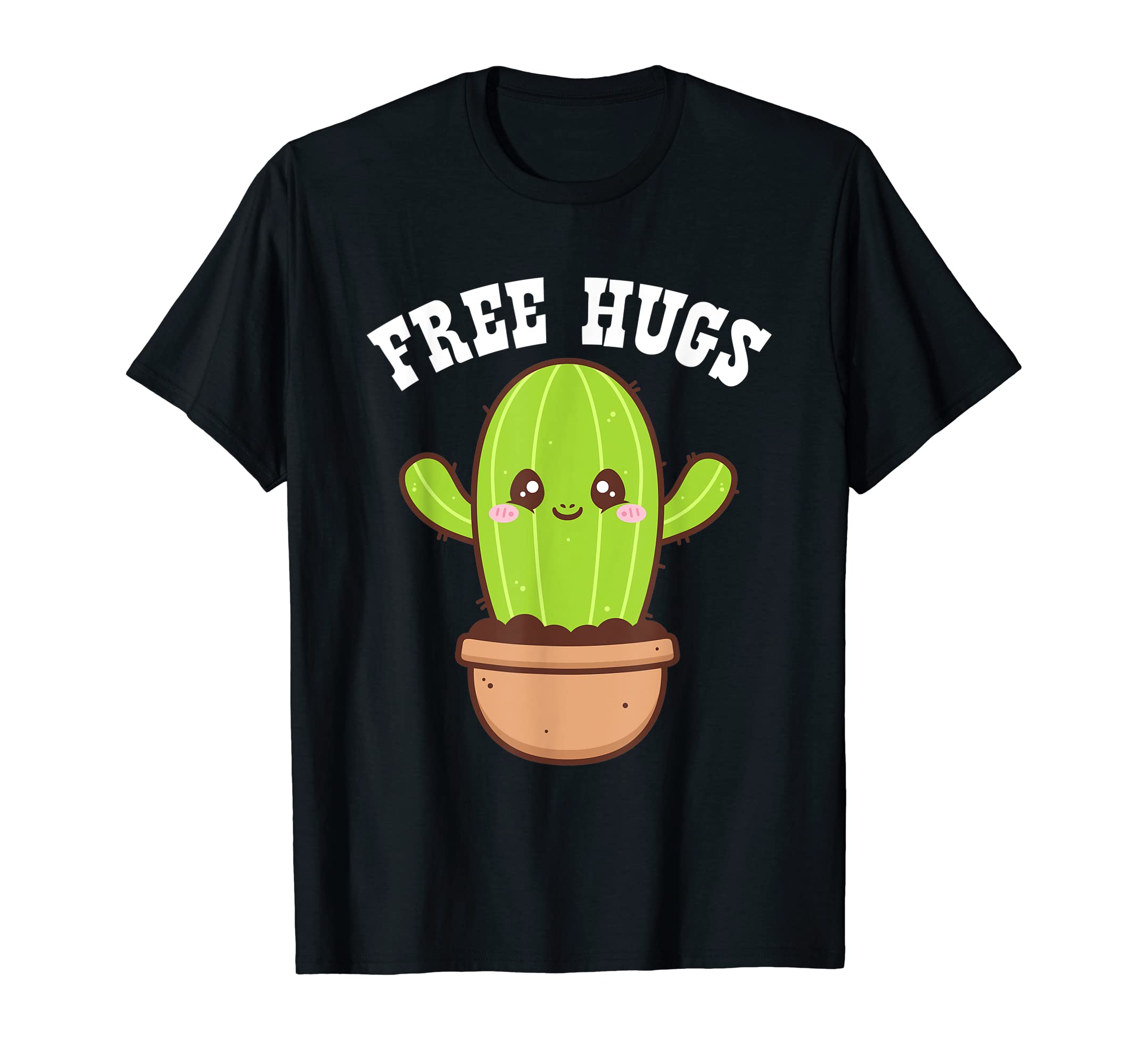 Free Cactus Hugs GiftsFree Hugs Cactus Cute Succulent Funny Cactus Gardener Gifts T-Shirt