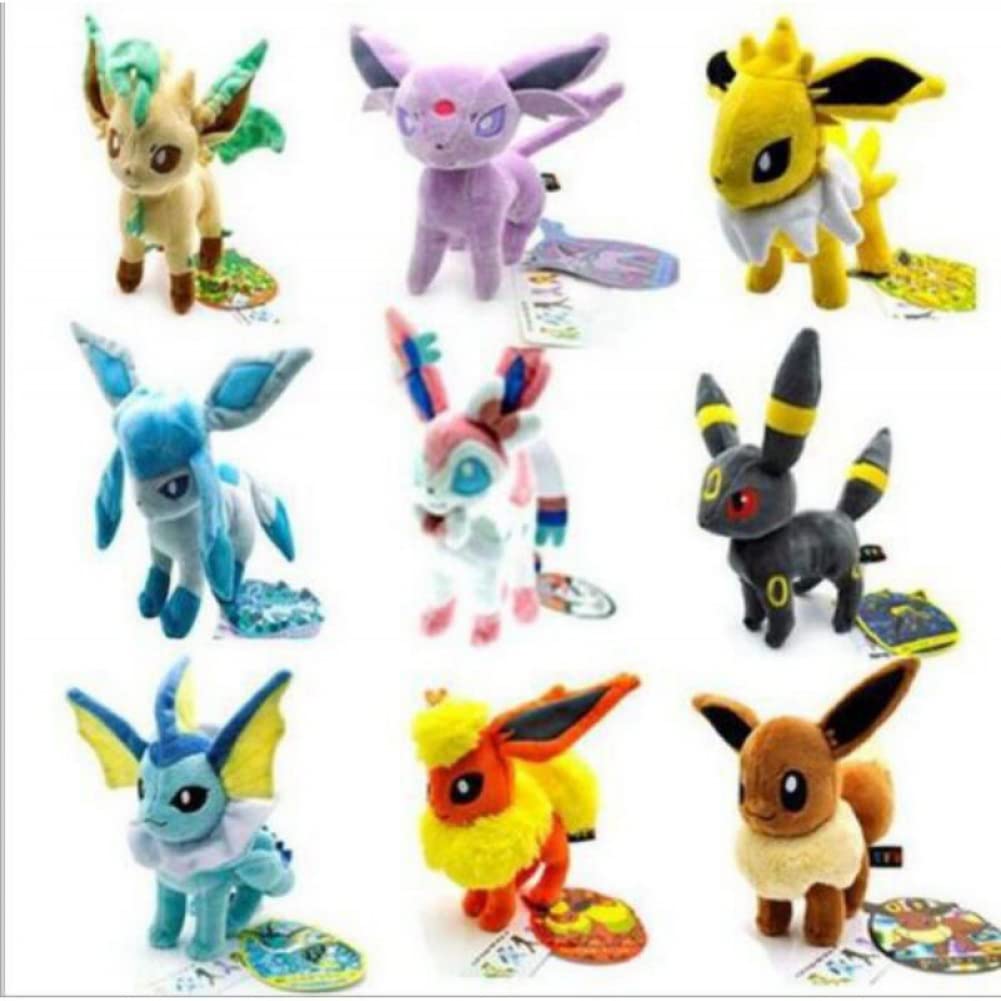 Buy BANDQ Set of 9 Evolution of Eevee Plush Dolls Pocket Monster Eevee