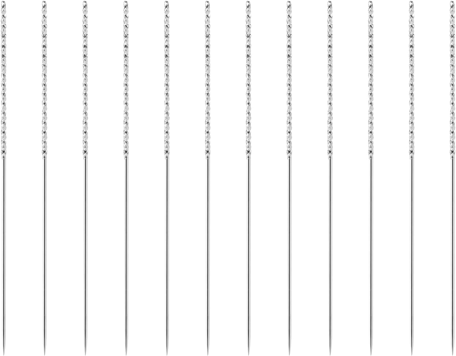 Yoodelife Snag Nab It Tool, 2.36 Inches Snag Repair Needle Tool Woven and Knits Tool Craft Sewing Stitching Needle for Knitted Woven Cloth Curtains Garments Drapes(0.03 x 2.36 Inches), Pack of 12