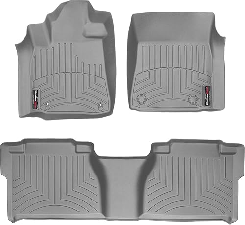 Miniatura 8 de WeatherTech Revestimientos de suelo personalizados para Toyota Tundra - 1 y 2 fila (442771-440932), negro