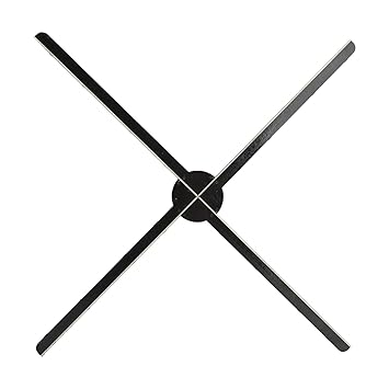 Bindpo 3D Hologram Fan, 65CM 3D Hologram Fan Advertising Holographic Projector Naked Eye 3D Rotating Electric Fan Advertising Projecto, for Shop, Mall, Party Advertising Display(US)