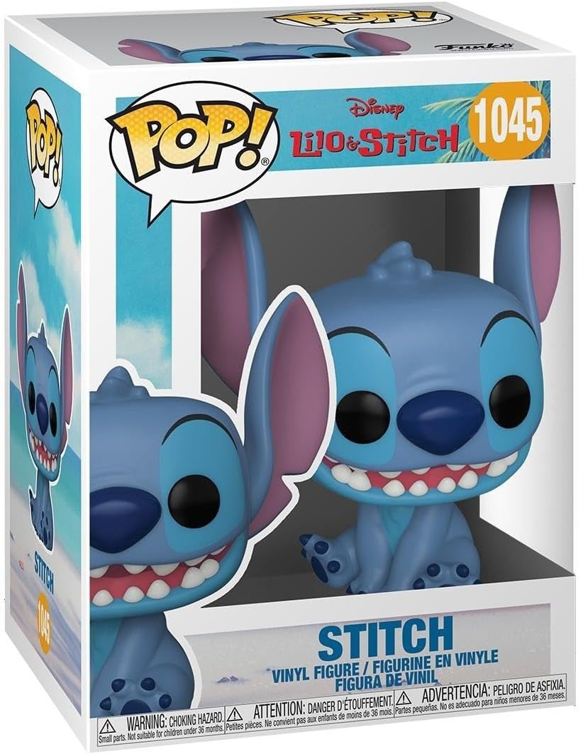 Funko Pop Disney: Lilo & Stitch - Smiling Seated Stitch, Standard - Collectable Vinyl Figure - Gift Idea - Official Merchandise - Toys for Kids & Adults - Cartoon/Animation Fans