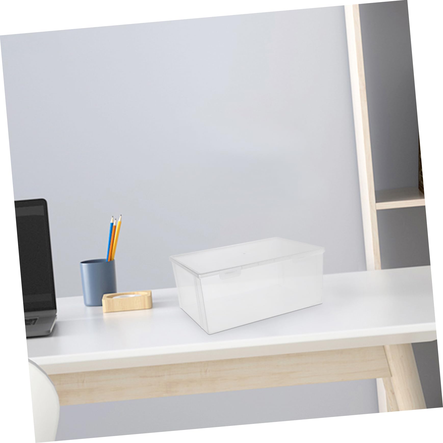 Caja Protectora a Prueba De Polvo 2 Estuches Transparentes Organizador De Discos Cómics Álbumes y Películas