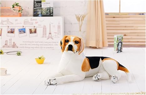 Amazon Co Jp ぬいぐるみ 巨大な大きさのビーグル犬のおもちゃリアルなぬいぐるみの動物犬のぬいぐるみのおもちゃギフト家の装飾ペット店プロモーションマスコット Color Sit Height 90cm おもちゃ