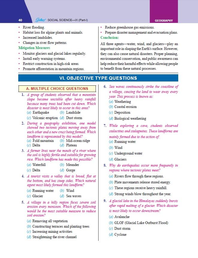 Image of Golden Social Science Study Material with Question Bank | Based on New NCERT UNDERSTANDING SOCIETY: INDIA AND BEYOND PART-1 Class 9 | CBSE 2027 Exams | Summary | Multi Color Edition | Video Animation