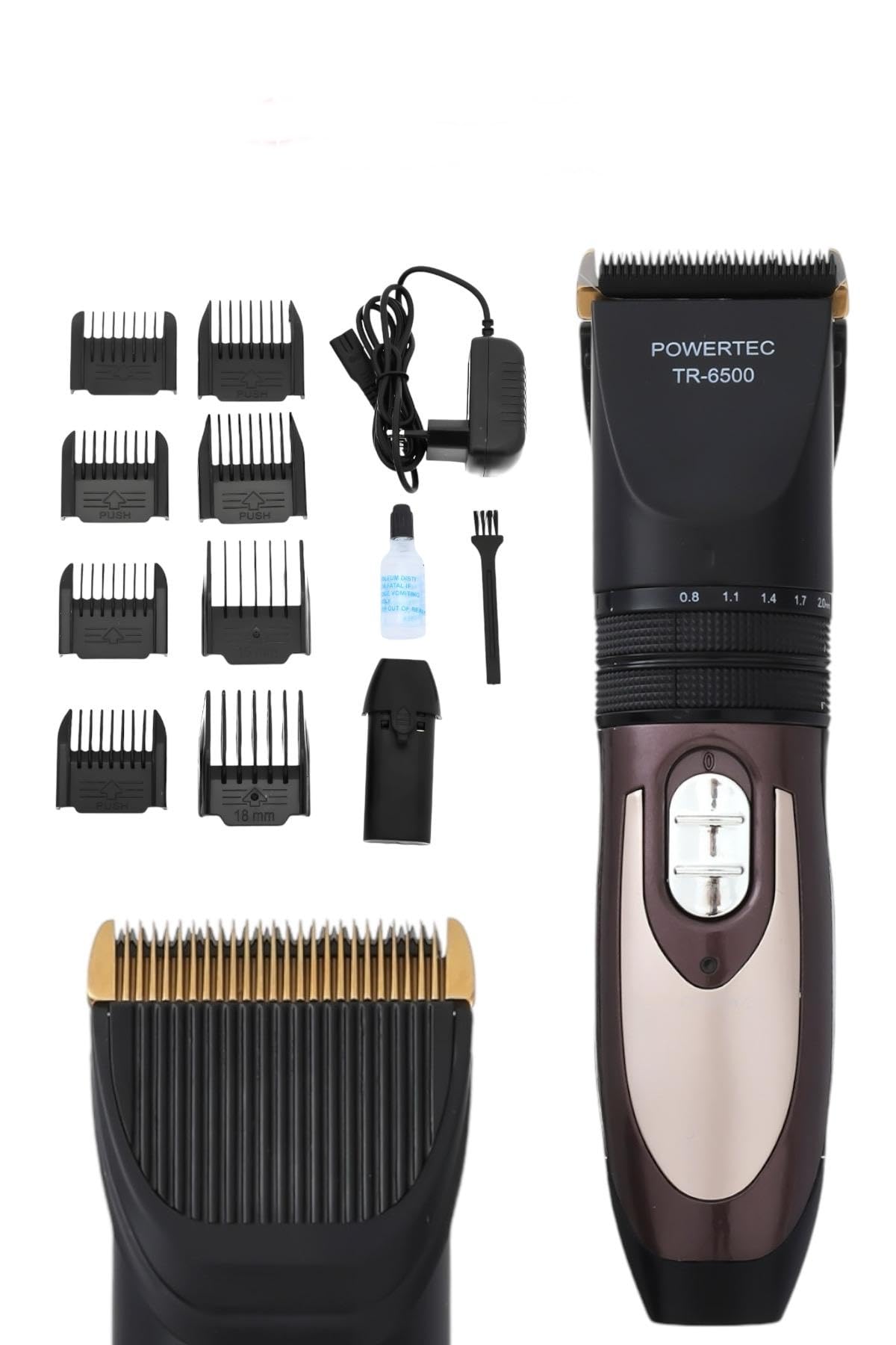 Powertec TR-6500 Profesyonel Şarjlı Saç Sakal Tıraş Makinesi