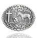 Q&Q Fashion Men Retro Silver Western Cowboy Prayer Cross Horse Oval Concho Scroll Belt Buckle