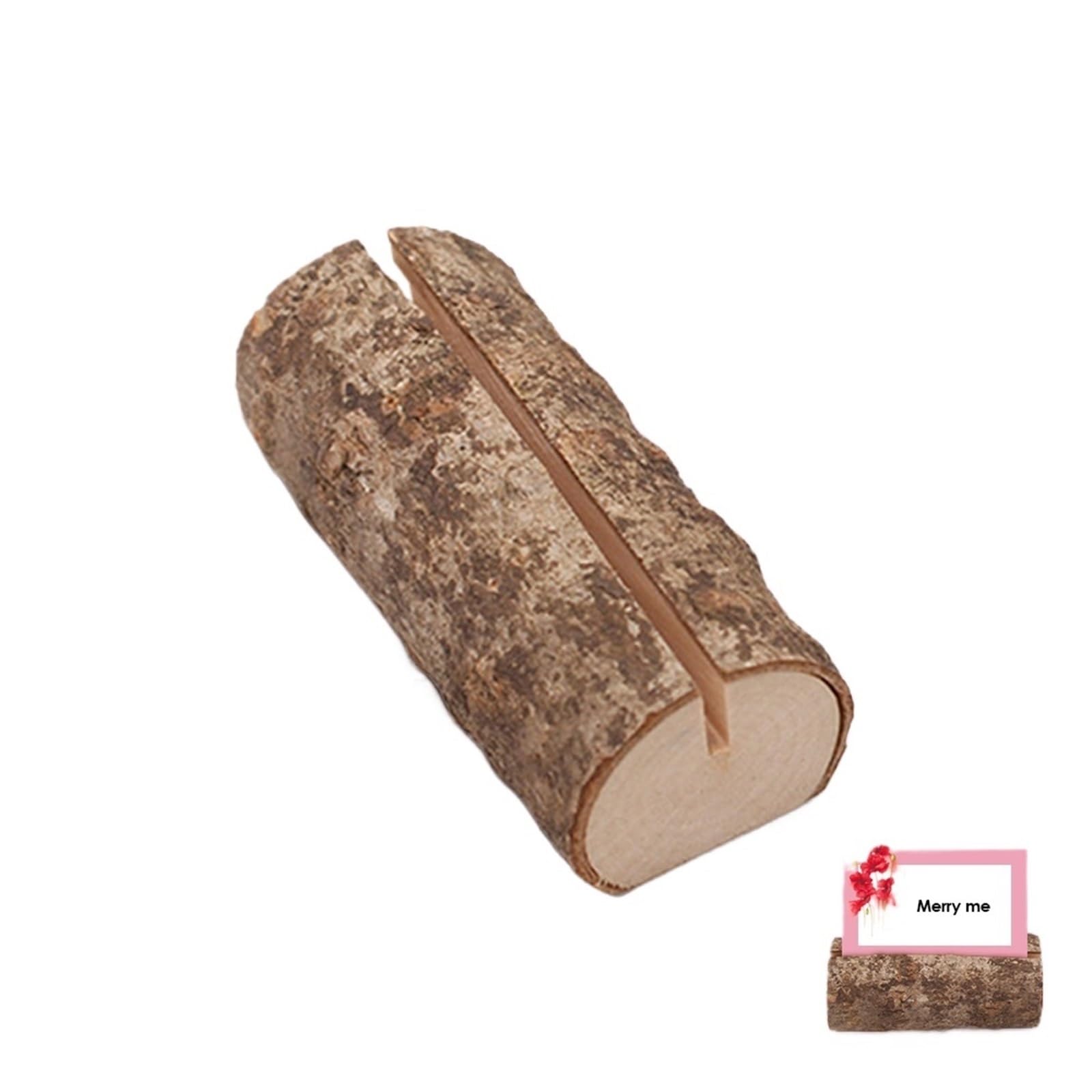 Soporte for números de mesa, soporte de madera for tarjetas de lugar con nombre de fiesta de boda, Clip de soporte for menú de mesa, 10 Uds.