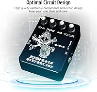 Vista 3 de JOYO Pedal de distorsión de alta ganancia de AC/DC Crunch a Heavy Metal con ecualizador de rango completo para efecto de guitarra eléctrica - Bypass