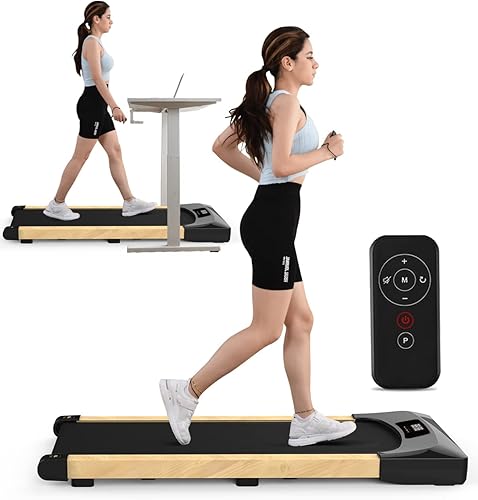 FYC Under Desk Treadmill Walking Pad, 2.5HP Electric Treadmill with RemoteLED Display, 265LB Weight Capacity Installation Free Compact Running
