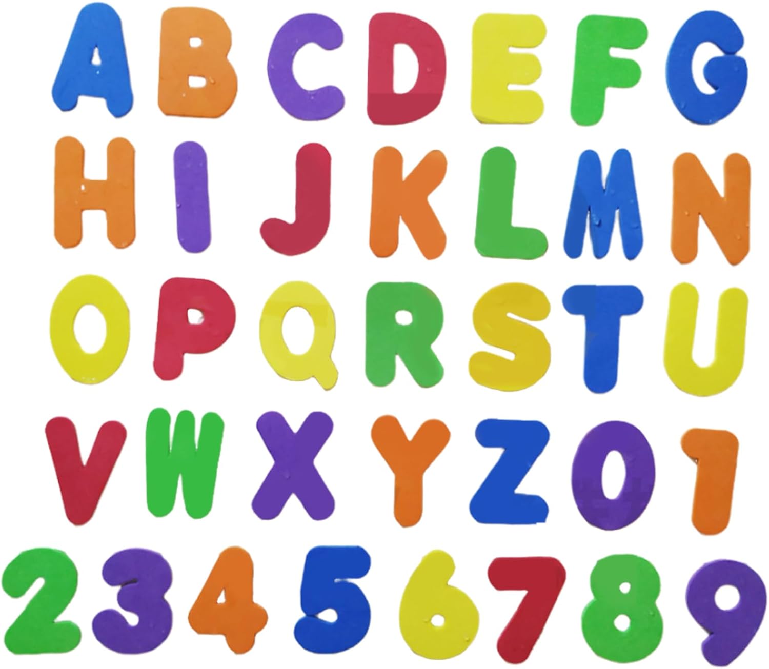 36 Pcs Bath Letters and Numbers,Removable Foam Bath Letters Creative
