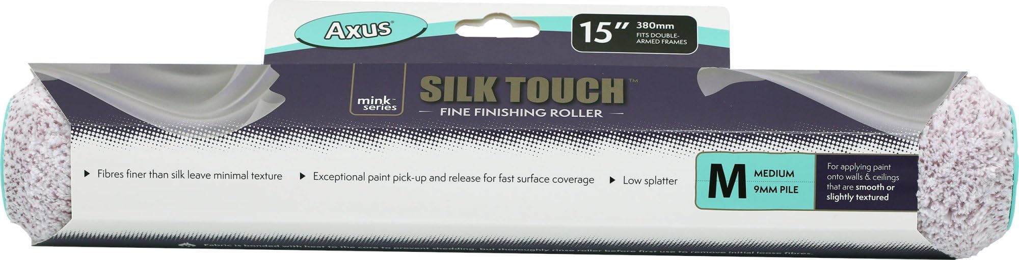 AXUS - Silk Touch 15" Roller Sleeve - Medium Pile (Mink Series)