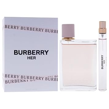 Burberry Her 2-Piece Gift Set for Women, 3.3 Oz EDP and 0.33 Oz EDP