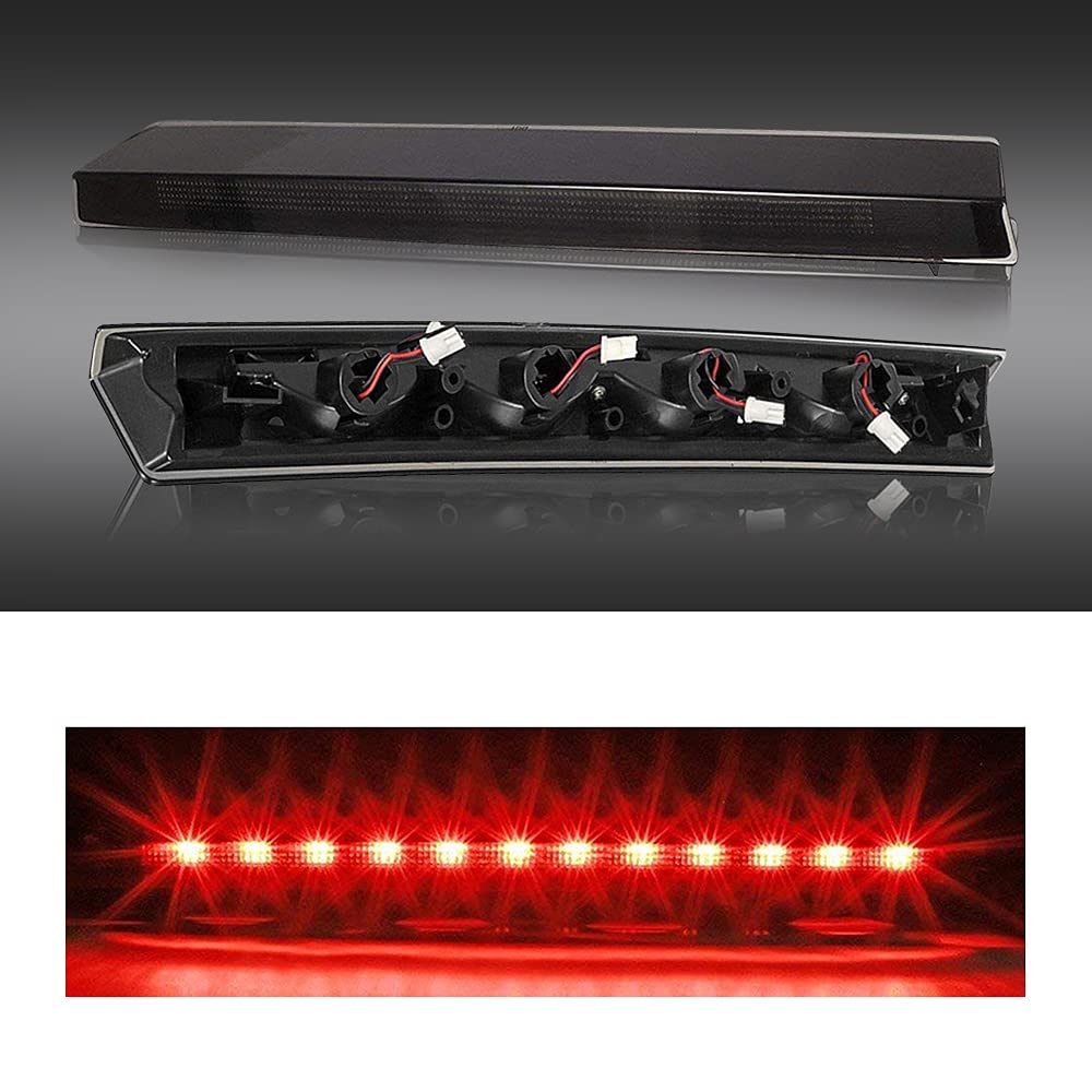 High Mount Stop Third Brake Light, Compatible with 1999-2004 Ford Mustang Third Center Cargo Rear LED 3rd Brake Light Bar Taillight (Smoke1)