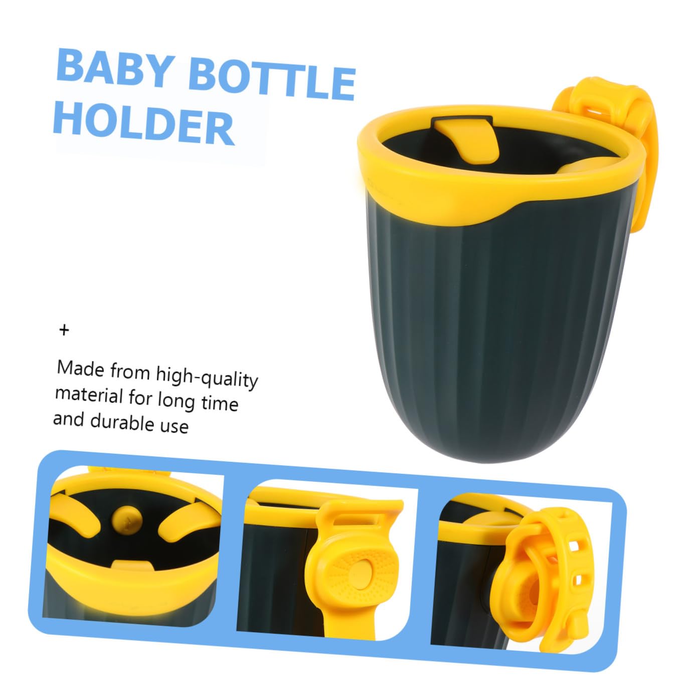 BESTonZON 2pezzi Supporto Per Bottiglie e Bicchieri Portaoggetti Per Passeggini Adatto Diverse Di Contenitori Materiale Resistente e Facile Da Installare